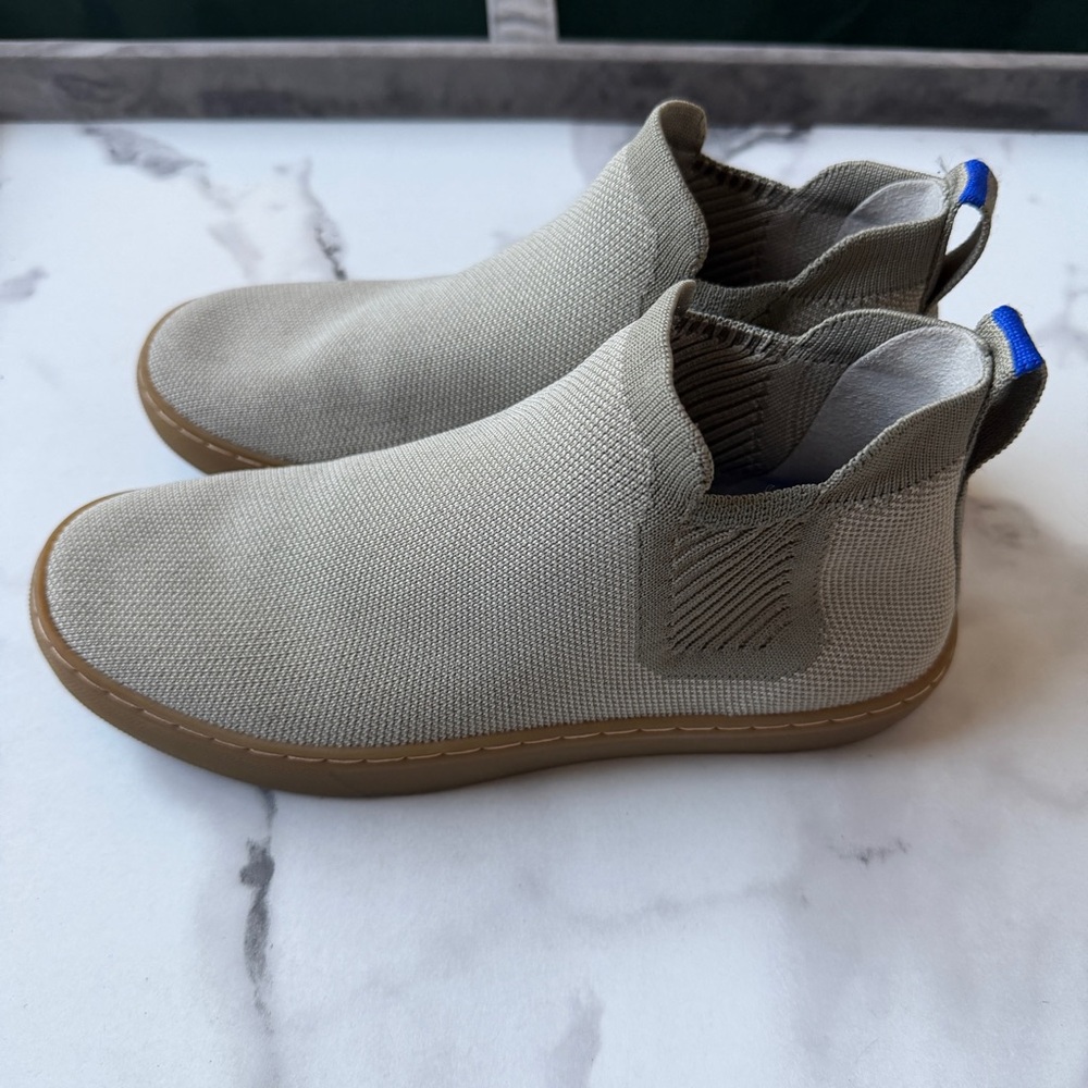 Rothy’s The Chelsea Canvas Ankle Boots in Sage Green Size 7 - Picture 4 of 6